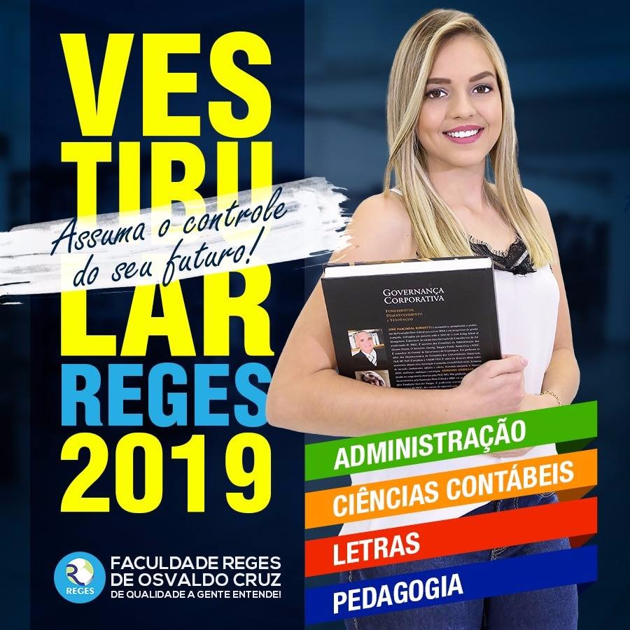 Últimos Dias para aproveitar os Descontos do Vestibular 2019 da Faculdade REGES